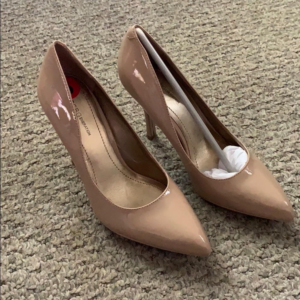 BCBGeneration adobe patent heels